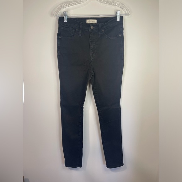 Madewell 10” high rise skinny‎ black jean. - Picture 2 of 10